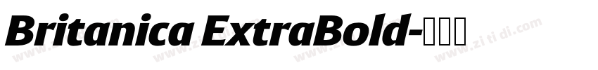 Britanica ExtraBold字体转换